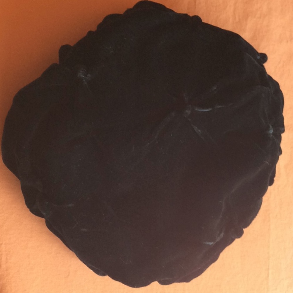 vintage HAT “Modern Miss” VELVET black